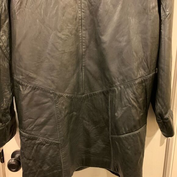 Vintage Pelle Studio Soft Leather Trench Coat by Wilson Leather - Picture 11 of 12